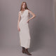 CloudCool Crochet Dress Off White