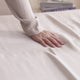 Silky Lyocell Fitted Sheet Slate Grey Baritone Blue Clear White