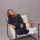 Organic French Terry Long-Sleeved Top Marine Blue