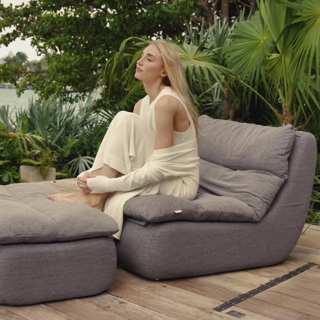 Lennox Outdoor Chair + Ottoman Set | Sunday Citizen