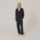CloudCool Oversized Ribbed Buttoned Cardigan Coal