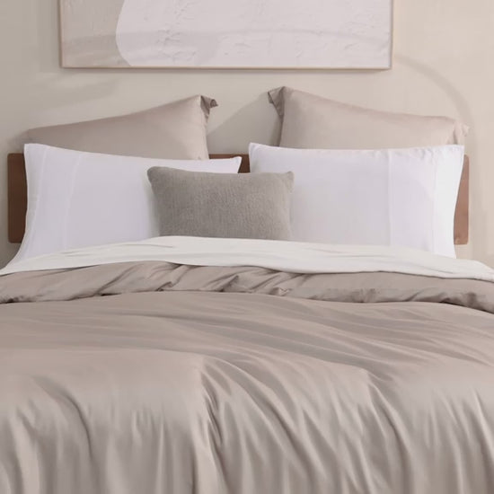 Natural Premium Bamboo Duvet Cover Taupe