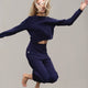 CloudCool Light Cropped Sweater Marine Blue