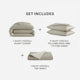 Set Includes Silky Lyocell Move In Bundle Sandstone
