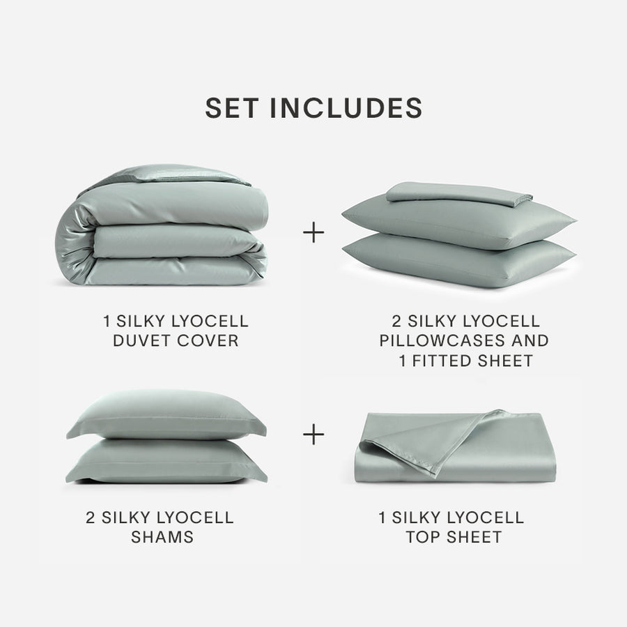 Set Includes Silky Lyocell Move In Bundle Slate Grey