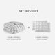 Silky Lyocell Puff Comforter Bundle Pearl Gray