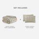 Silky Lyocell Puff Comforter Bundle Sandstone