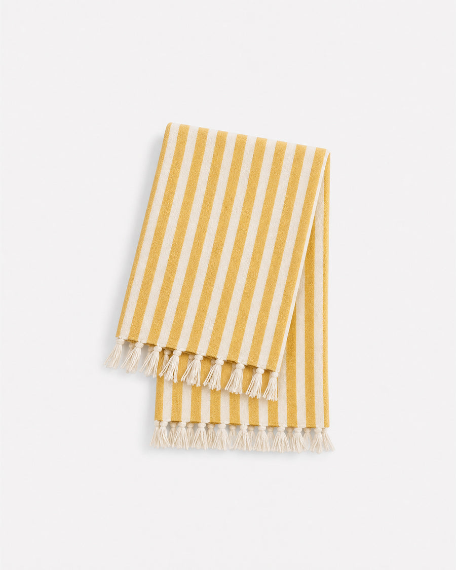 Sole Stripe Beach Blanket Ochre