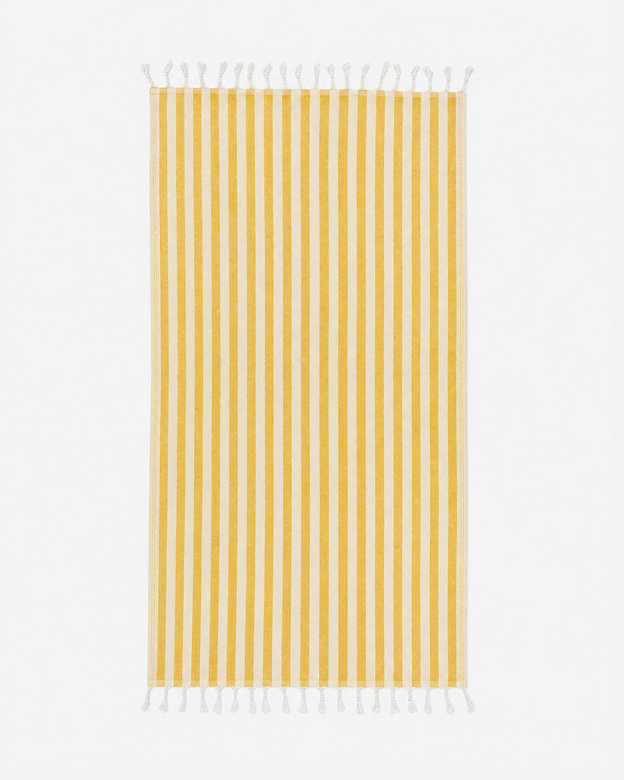 Sole Stripe Beach Blanket Ochre