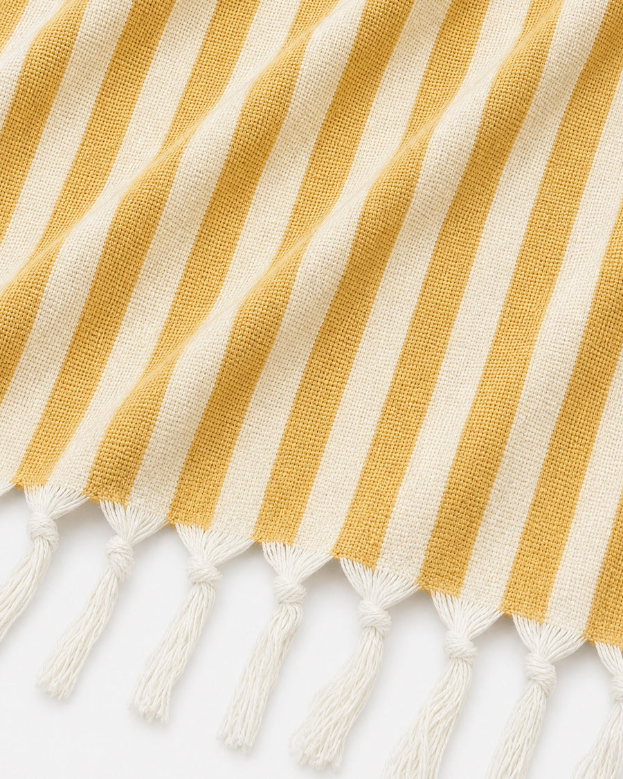 Sole Stripe Beach Blanket Ochre