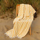 Sole Stripe Beach Blanket Ochre