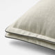Sunday Citizen Amalfi Throw Pillow in Off White - Charcoal