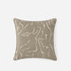 Amour Emb Large Throw Pillow Taupe - Ivory 