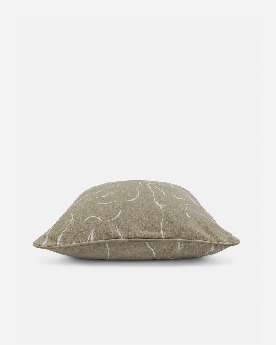 Amour Emb Large Throw Pillow Taupe - Ivory 