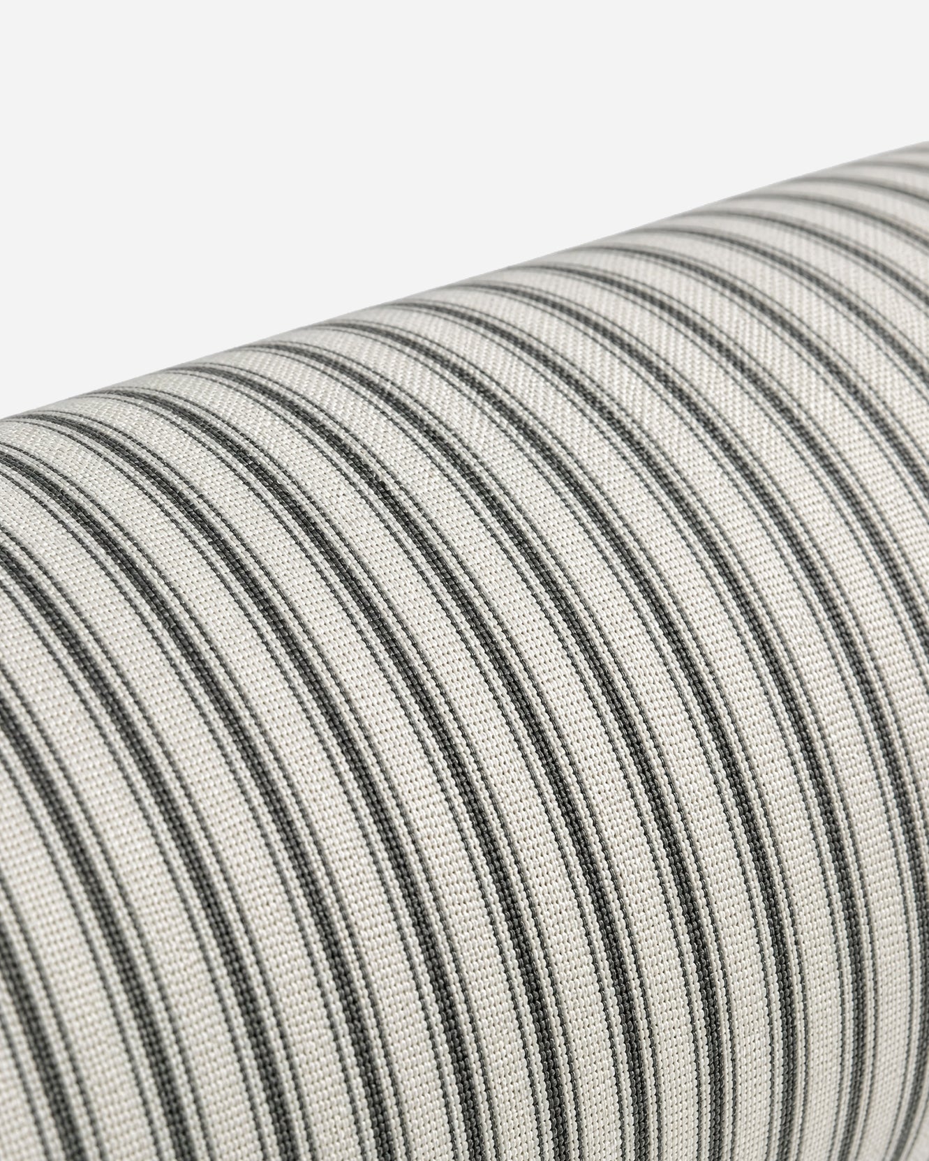 Sunday Citizen Azurro Bolster Pillow in Off White - Charcoal
