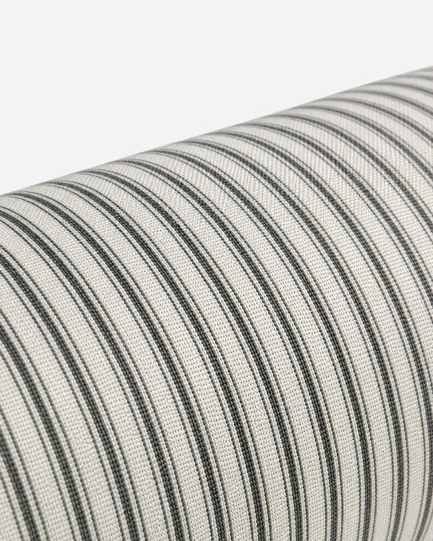 Sunday Citizen Azurro Bolster Pillow in Off White - Charcoal