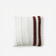 Sunday Citizen Braided Snug two tones Lite Throw Pillow in White - Fig 