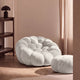 Ciel Chair Ottoman Set Light gray