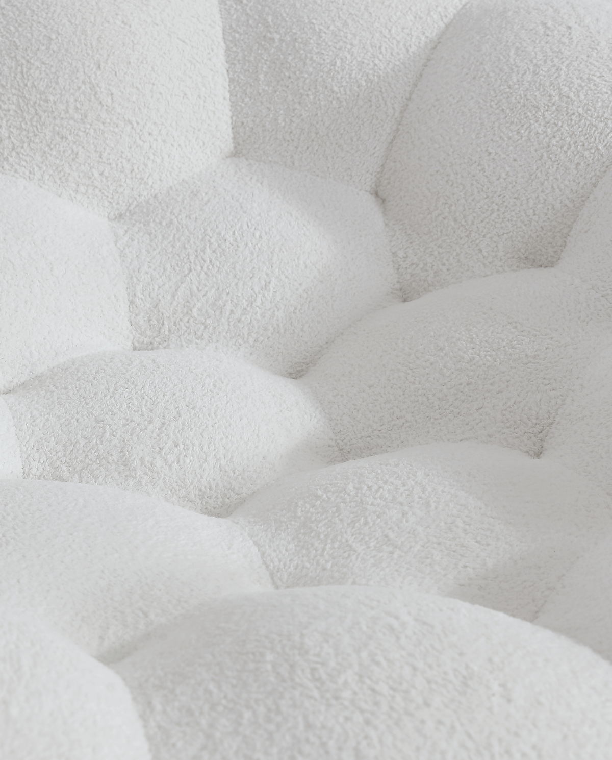 Ciel Chair Ottoman Set White