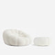 Ciel Chair Ottoman Set Beige