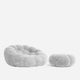 Ciel Chair Ottoman Set Light gray