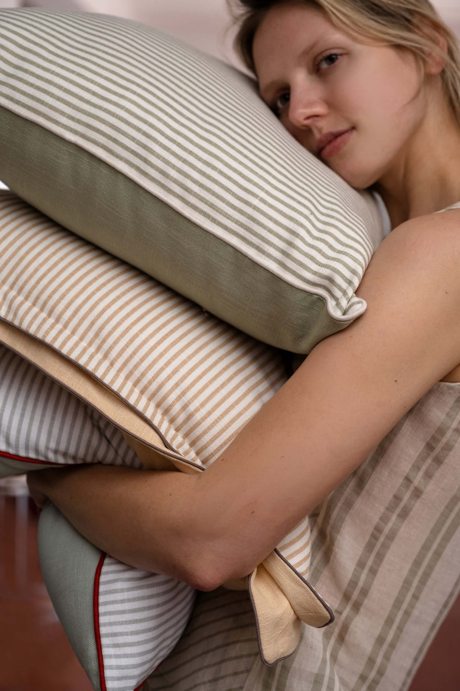 Sunday Citizen Cipria Throw Pillow in Sorbetto - Off White