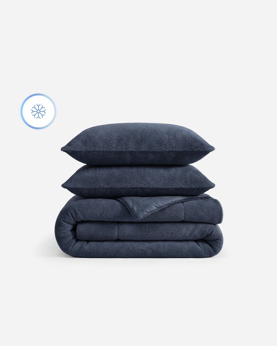 Sunday Citizen Cloud Cool Cooling Comforter Bundle Midnight