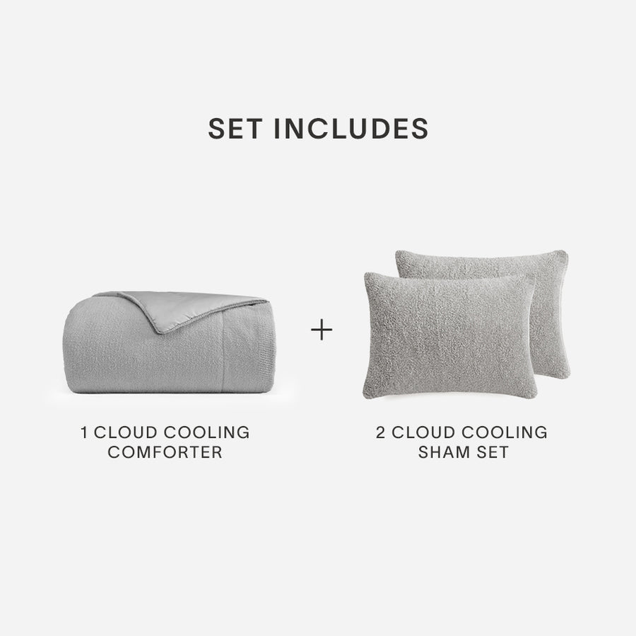 Cloud Cool Cooling Comforter Cloud Gray