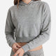 Cloud Jersey Cropped Hoodie Grey Marl