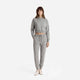 Cloud Jersey Cropped Hoodie Grey Marl