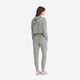 Cloud Jersey Cropped Hoodie Grey Marl