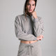 Cloud Jersey Cropped Hoodie Grey Marl
