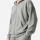 Cloud Jersey Unisex Zip-Up Hoodie Grey Marl