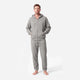 Cloud Jersey Unisex Zip-Up Hoodie Grey Marl