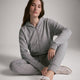Cloud Jersey Unisex Zip-Up Hoodie Grey Marl