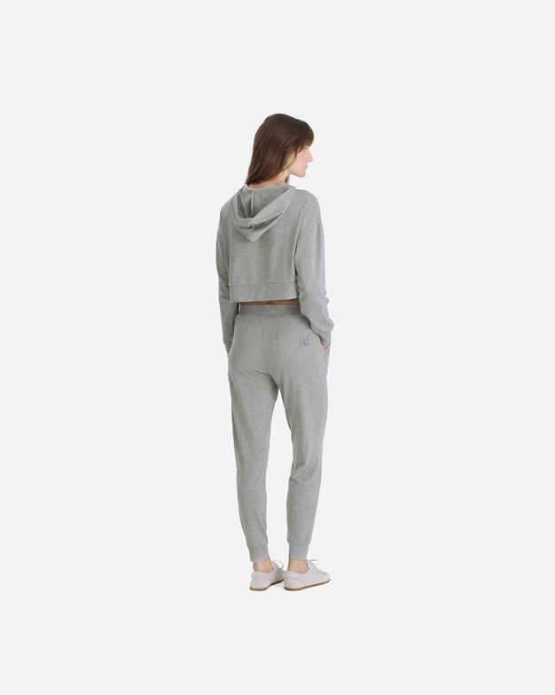 Cloud Jersey Skinny Jogger Grey Marl