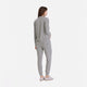 Cloud Jersey Unisex Quarter Zip Sweatshirt Grey Marl