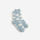 Snug Clouds Socks Misty Blue - Off White