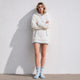 Snug Clouds Socks Misty Blue - Off White