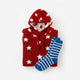 Sunday Citizen Coastal Americana Hoodie + Socks Bundle in Red - Blue - Off White