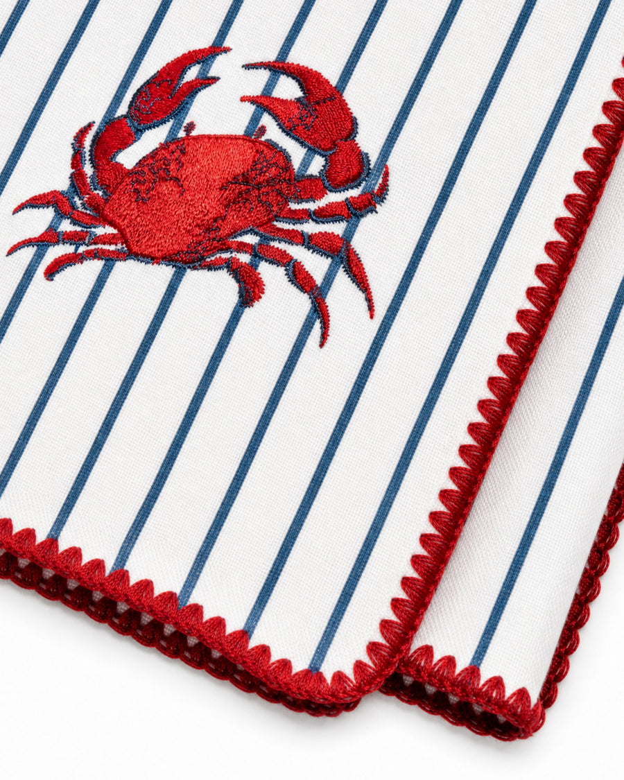 Sunday Citizen Coastal Americana Napkin Set in Blue - White