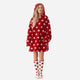 Sunday Citizen Coastal Americana Snug Blanket Hoodie in Red - Off White 