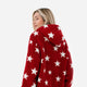 Sunday Citizen Coastal Americana Snug Blanket Hoodie in Red - Off White 