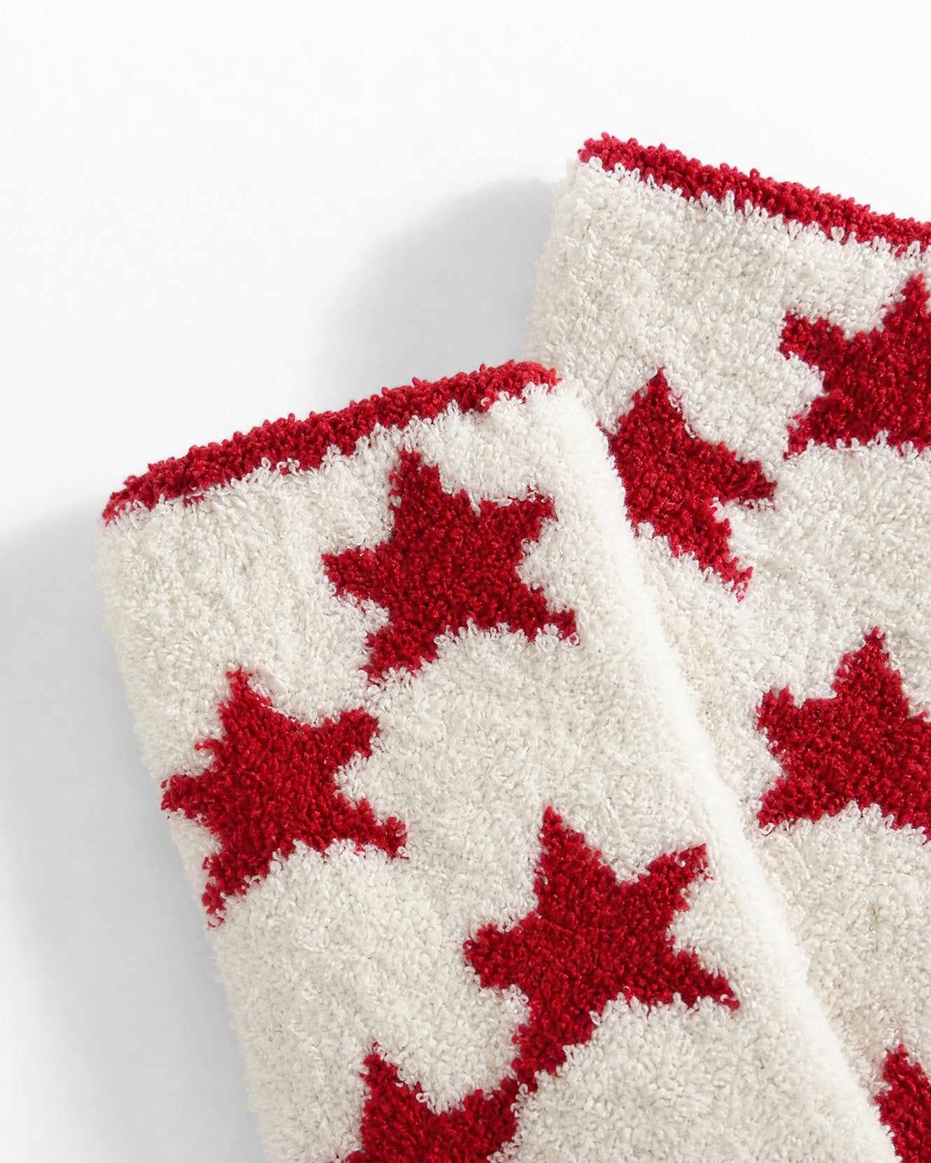 Sunday Citizen Coastal Americana Snug Socks in Red - Off White
