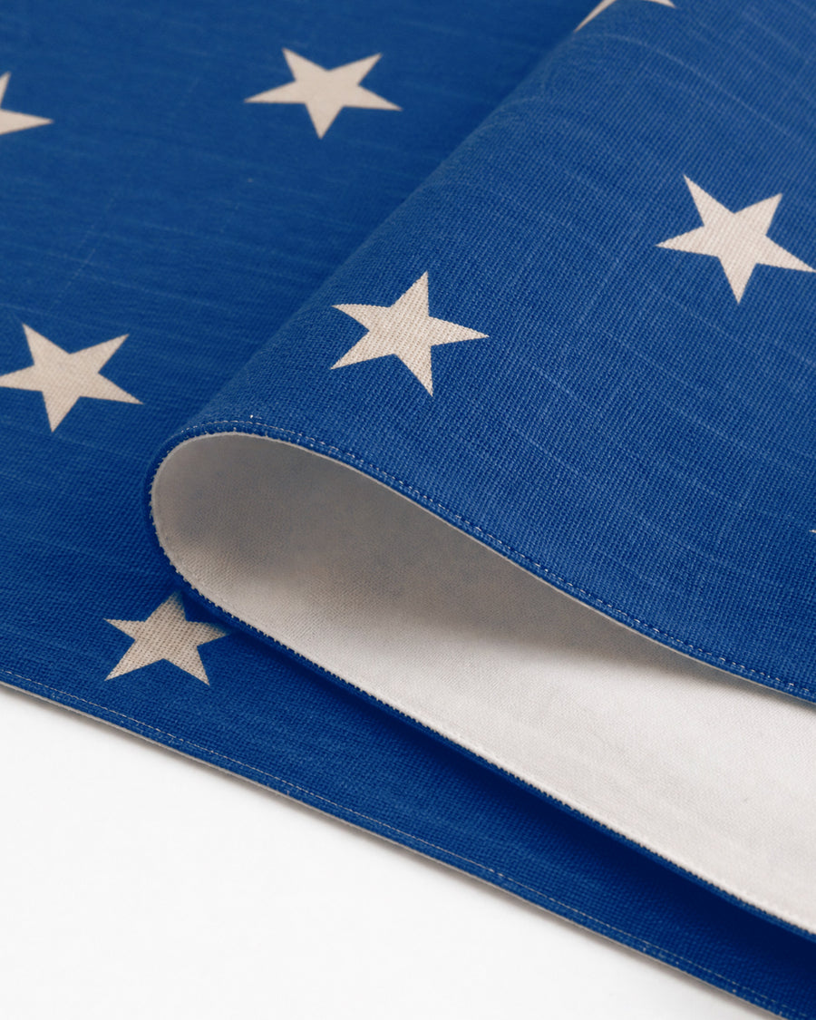 Sunday Citizen Coastal Americana Table Runner in Blue - White