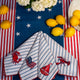Sunday Citizen Coastal Americana Table Runner in Blue - White