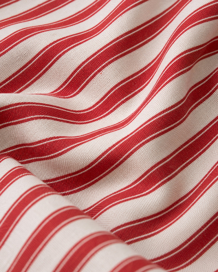 Sunday Citizen Coastal Americana Tablecloth in Red - Off White