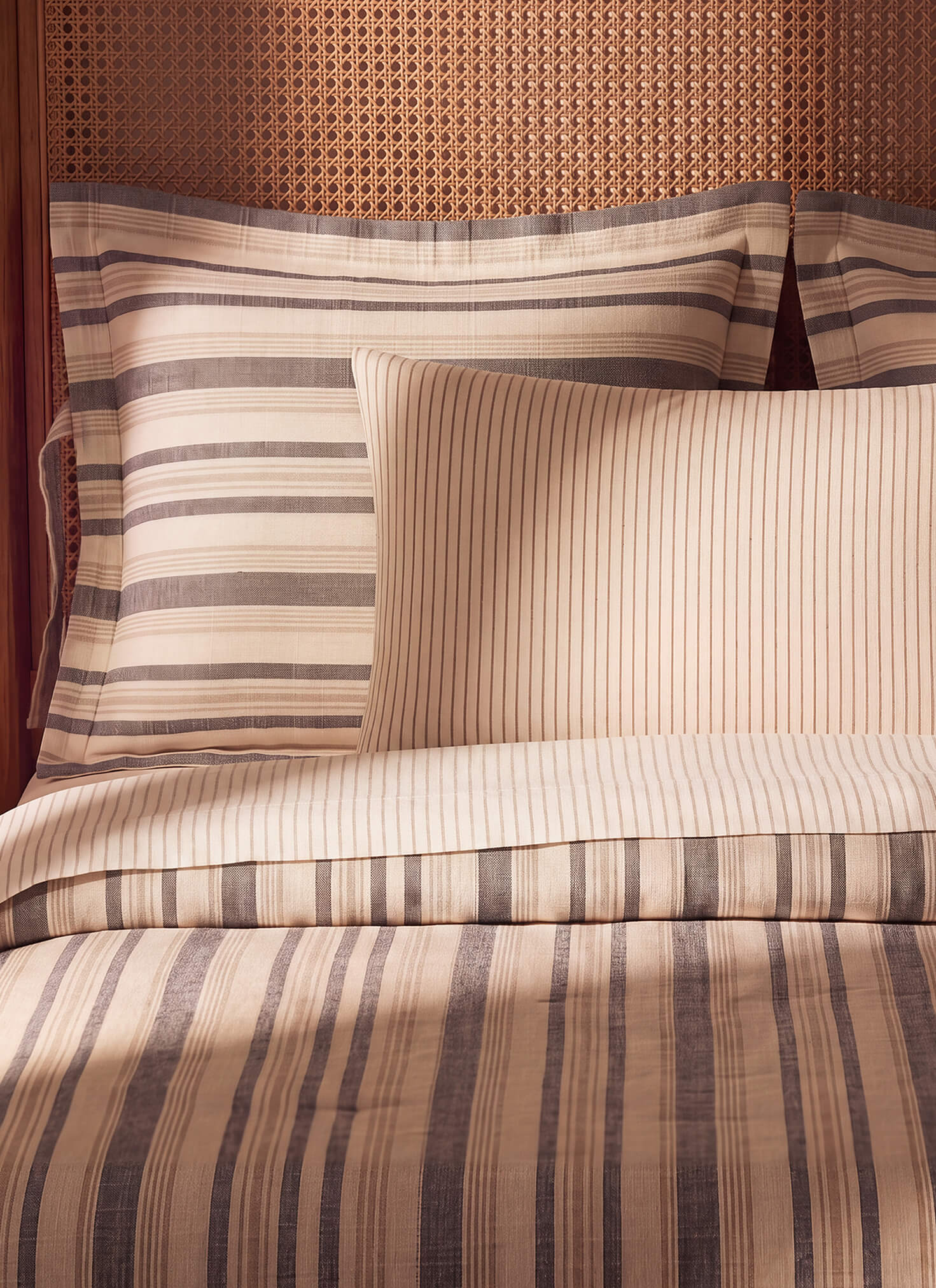 Coastal Cotton Mist Sham Set Light Ochre - Off White