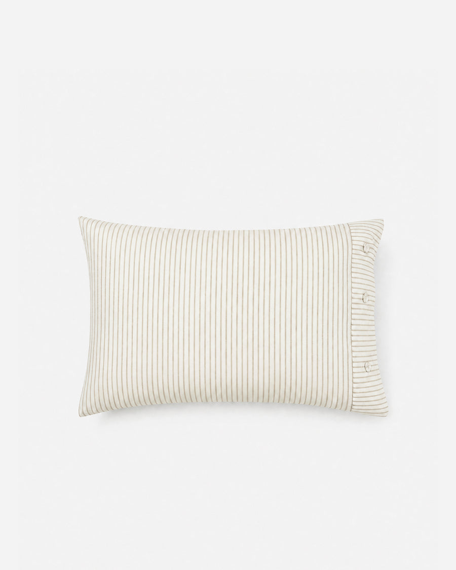 Coastal Cotton Mist Pillowcase Set Light Ochre - Off White