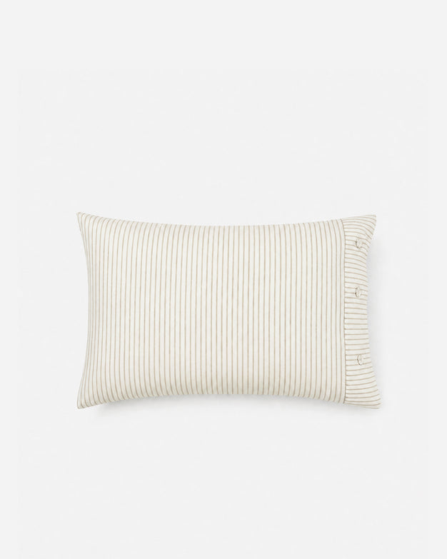 Coastal Cotton Mist Pillowcase Set Light Ochre - Off White